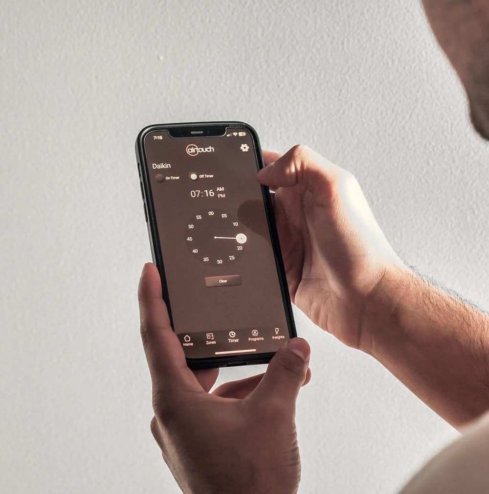 Controlling a ducted system from the AirTouch app
