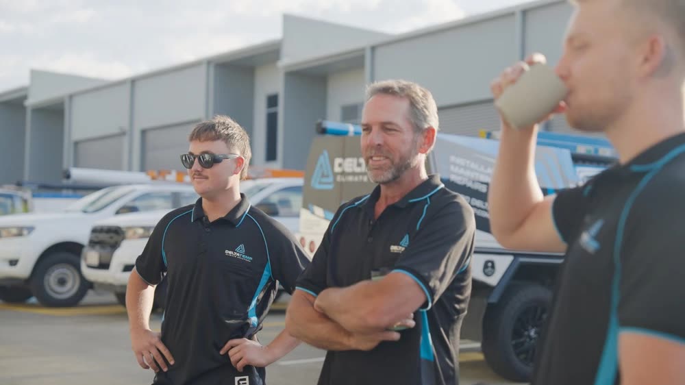 Delta Temp team at work on the Sunshine Coast