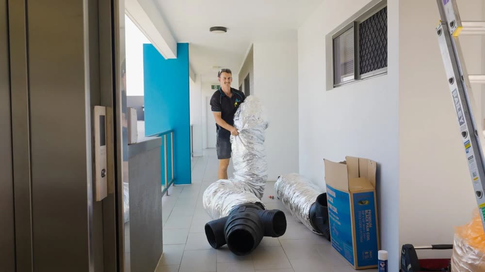 Delta Temp team at work on the Sunshine Coast