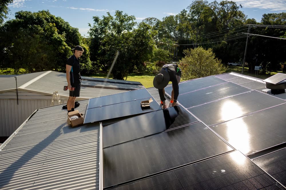 Solar and batteries by Delta Temp on the Sunshine Coast